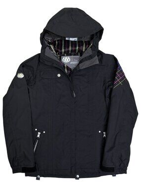 686 SMARTY JACKET Waterproof Snowboard Ski Black Parka Coat Women XS Retail $300